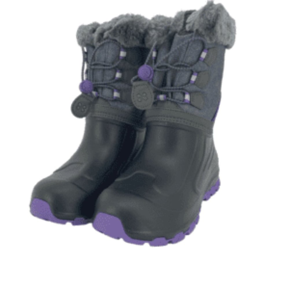 XMTN | Girl's Winter Boots | Purple & Grey | Various Sizes